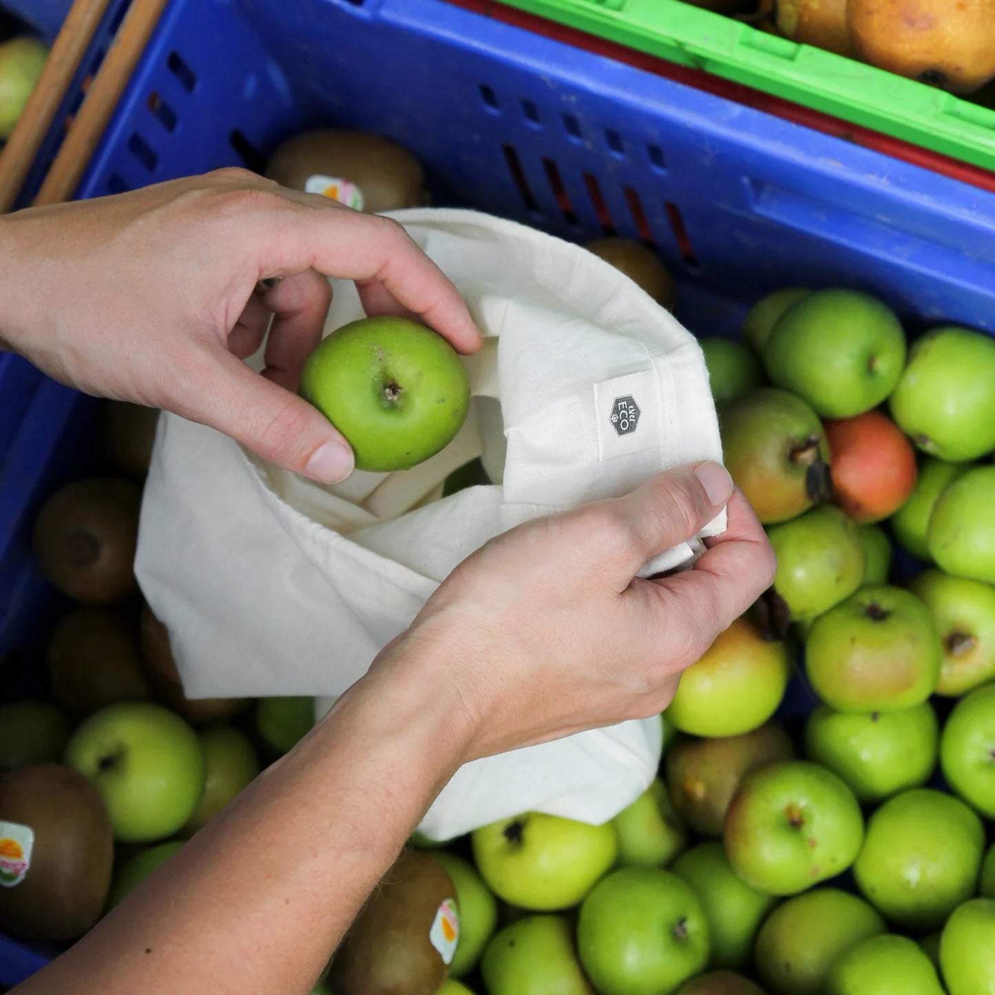 Ever Eco - Organic Cotton Muslin Produce Bags - 4 Pack