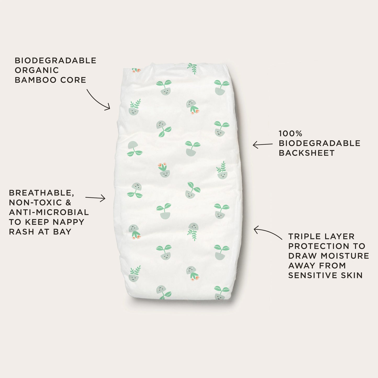 Tooshies - Disposable Nappies with Organic Bamboo