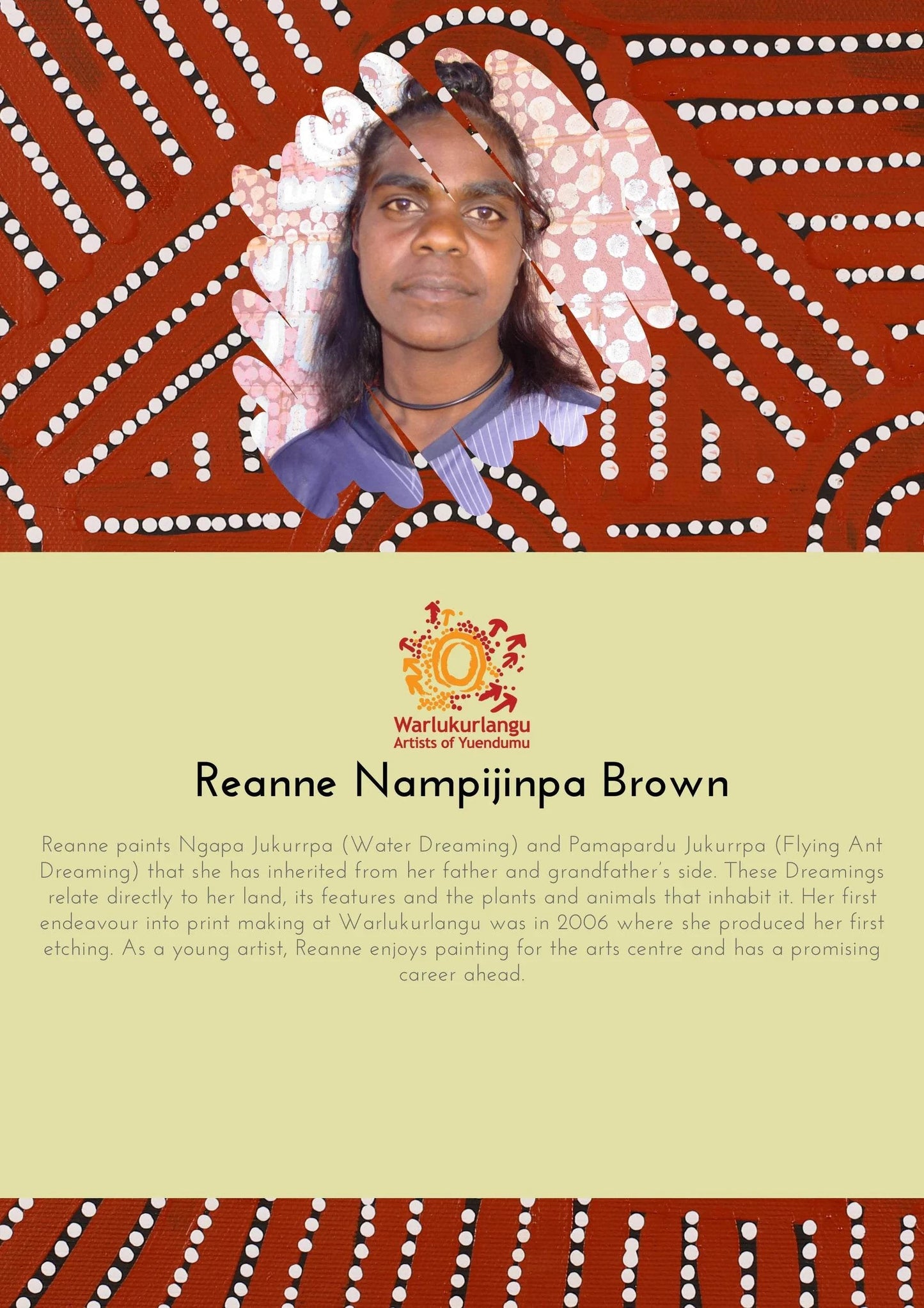 Outback Tails - Canvas Dog Lead - Water Dreaming