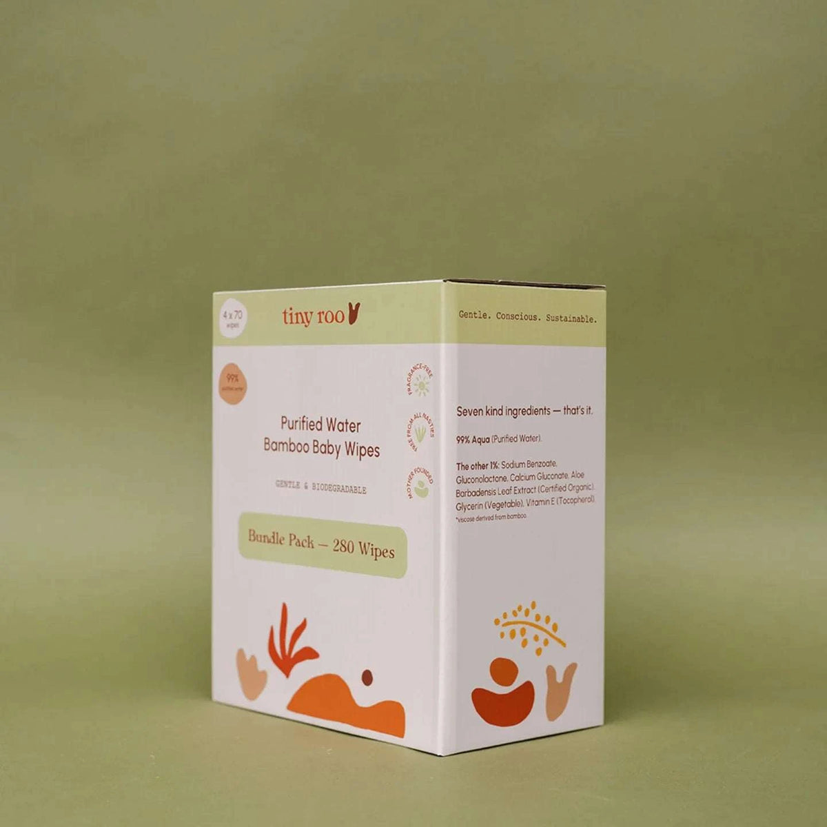 Tiny Roo - Bamboo Baby Wipes