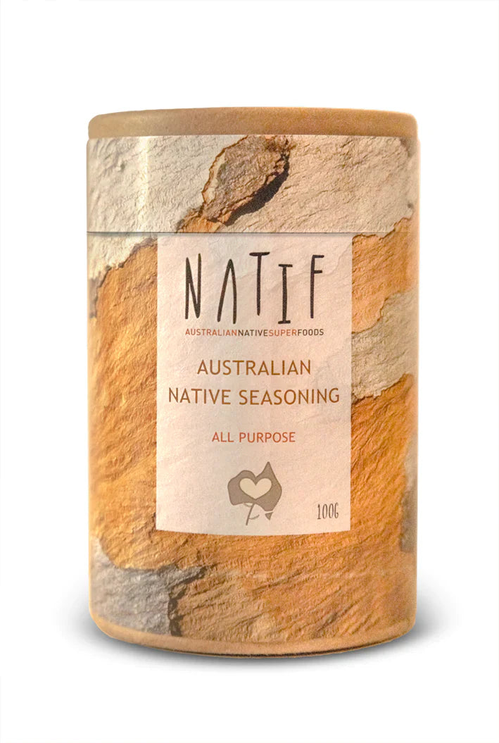 Natif Native Australian Seasoning 100g biodegradable tube with premium organic ingredients.