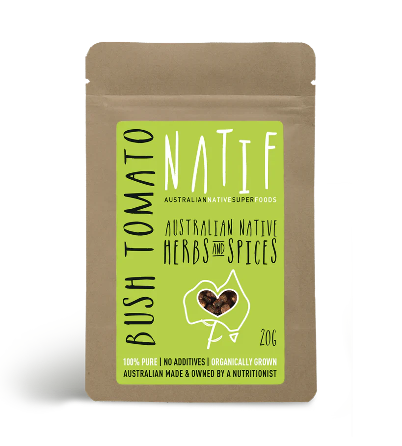 Natif Bush Tomato 20g package, Australian native herbs and spices.