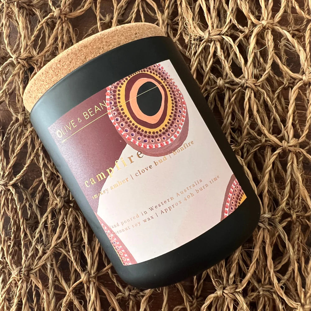 Olive & Bean - Campfire candle