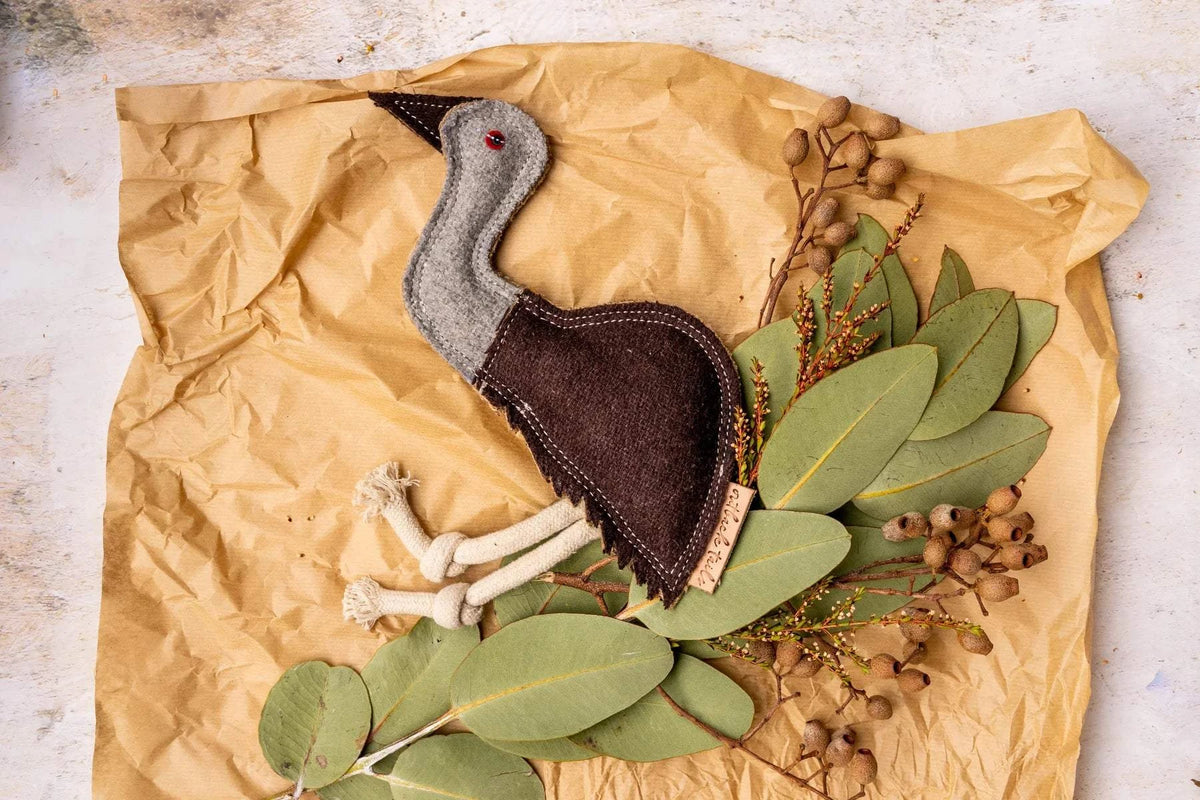 Outback Tails - Outback felt toy - Ernie the Emu