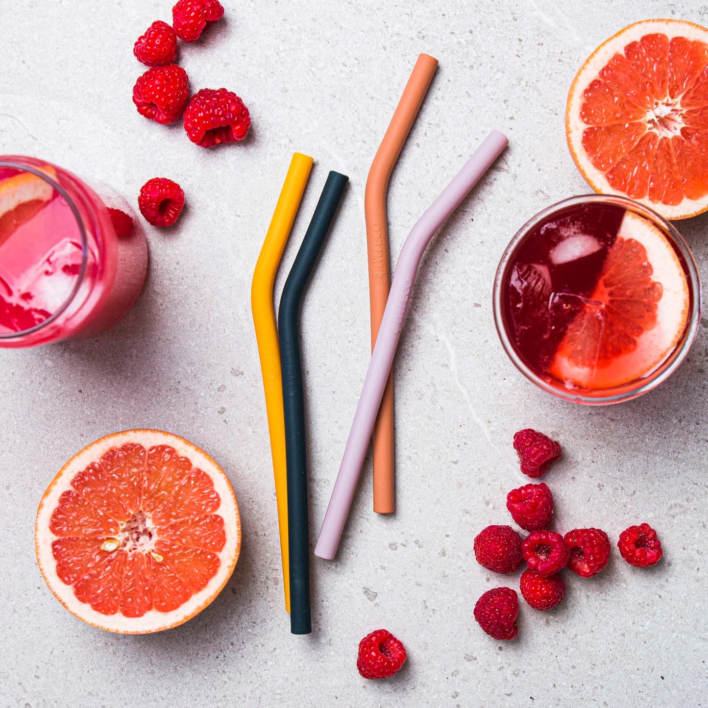 Ever Eco - Silicone Straws Bent - 4 Pack