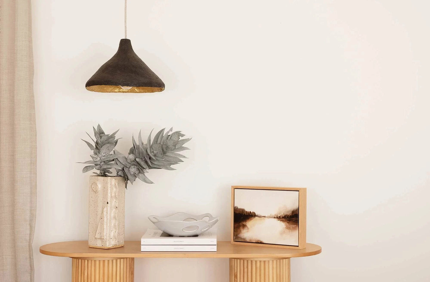 Her Hands - Classic Cone Pendant Light (Gold Interior)