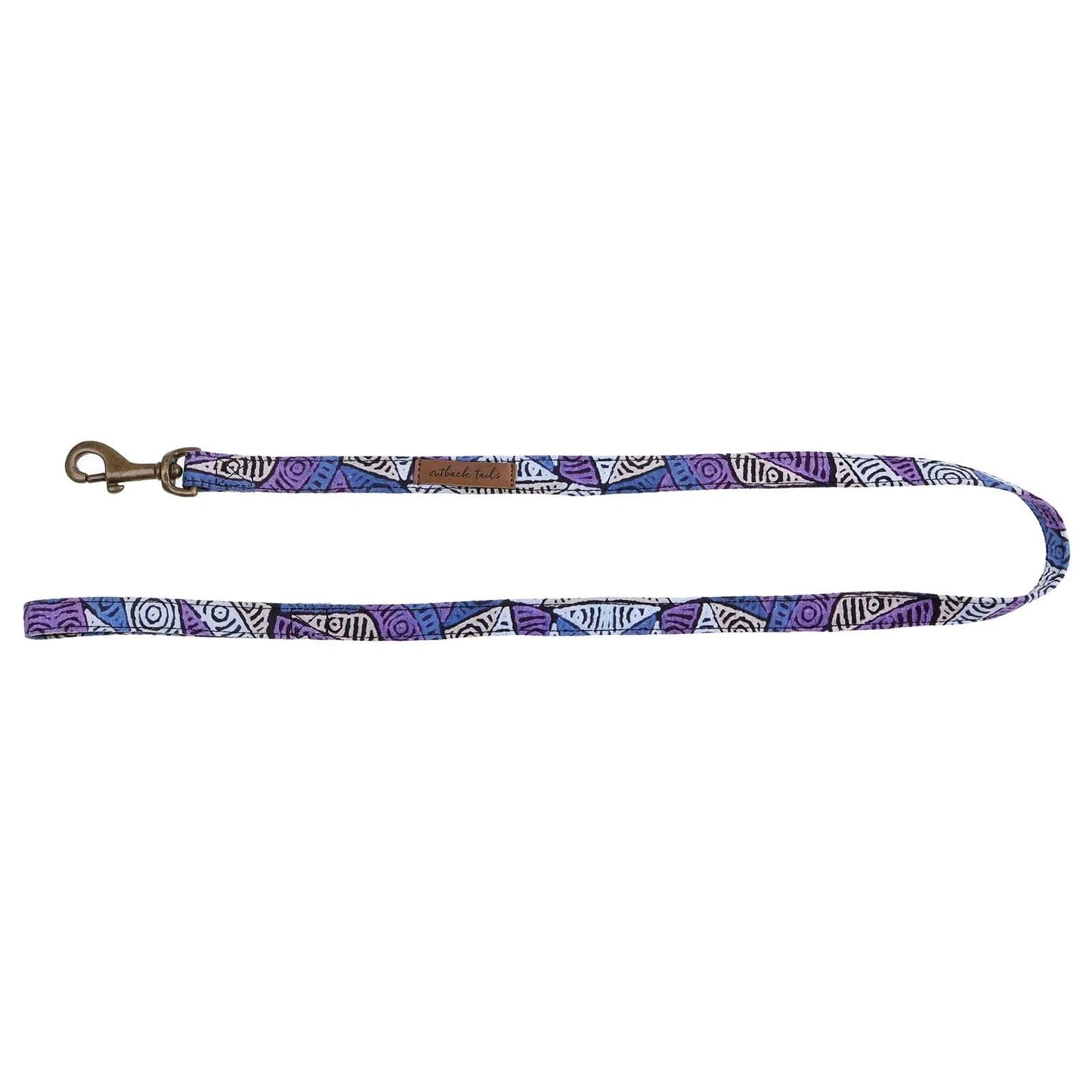 Outback Tails - Canvas Dog Lead - Salt Lakes