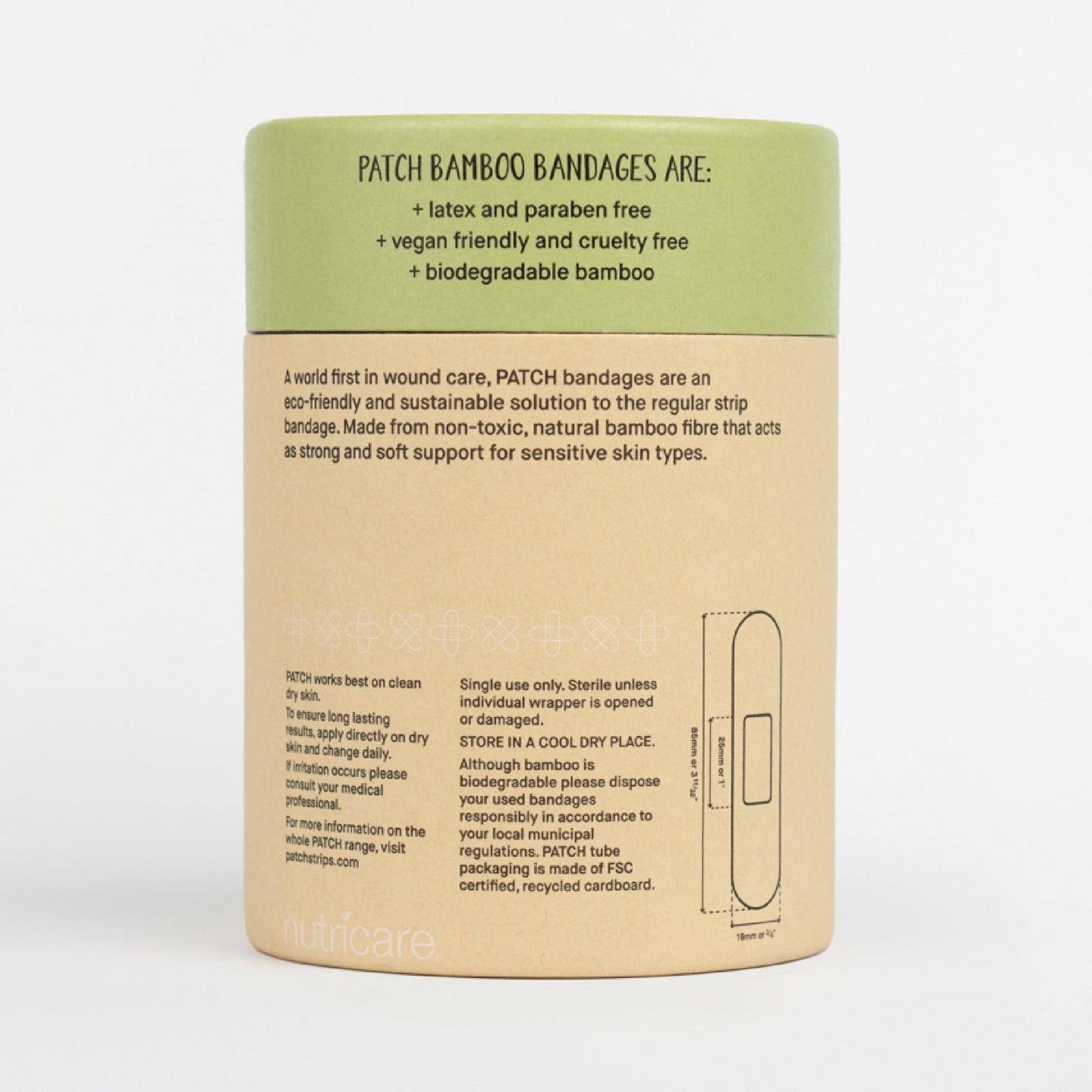 Patch - 100 Natural Bamboo Bandages Value Pack
