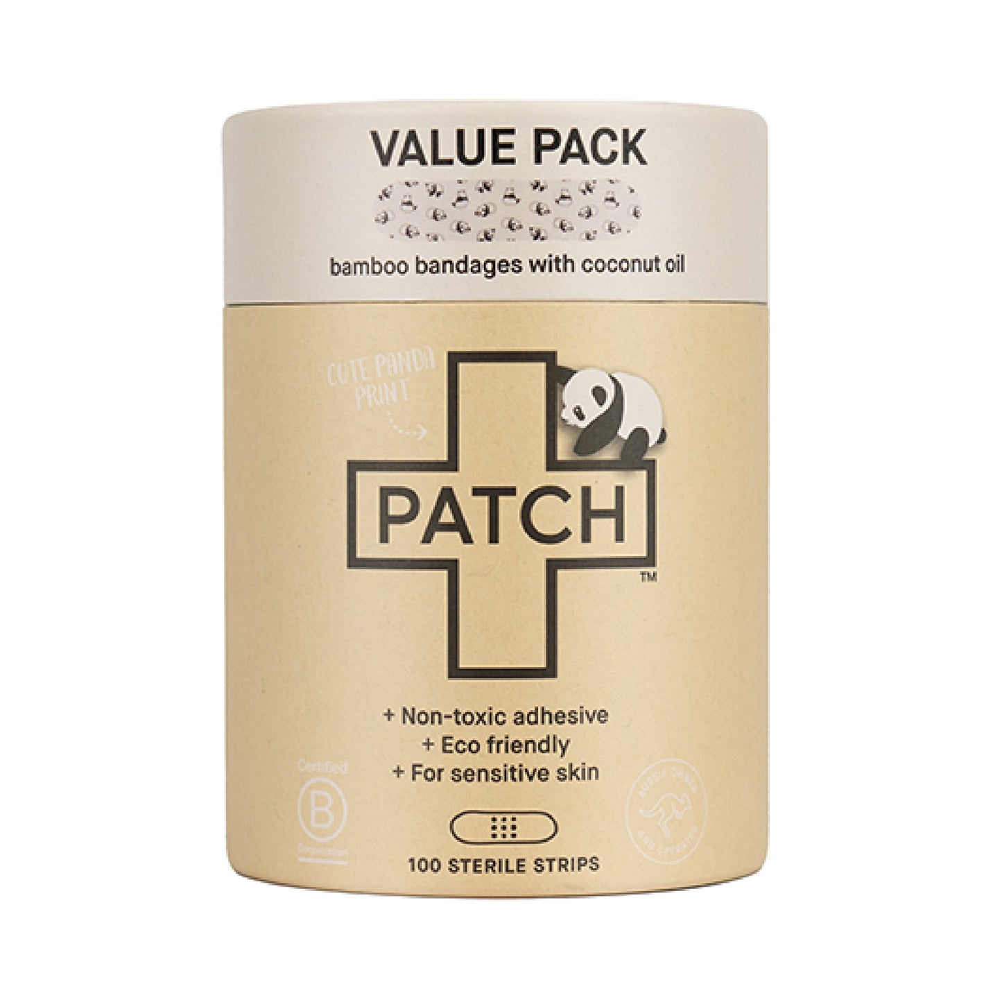 Patch - 100 Panda Bamboo Bandages Value Pack
