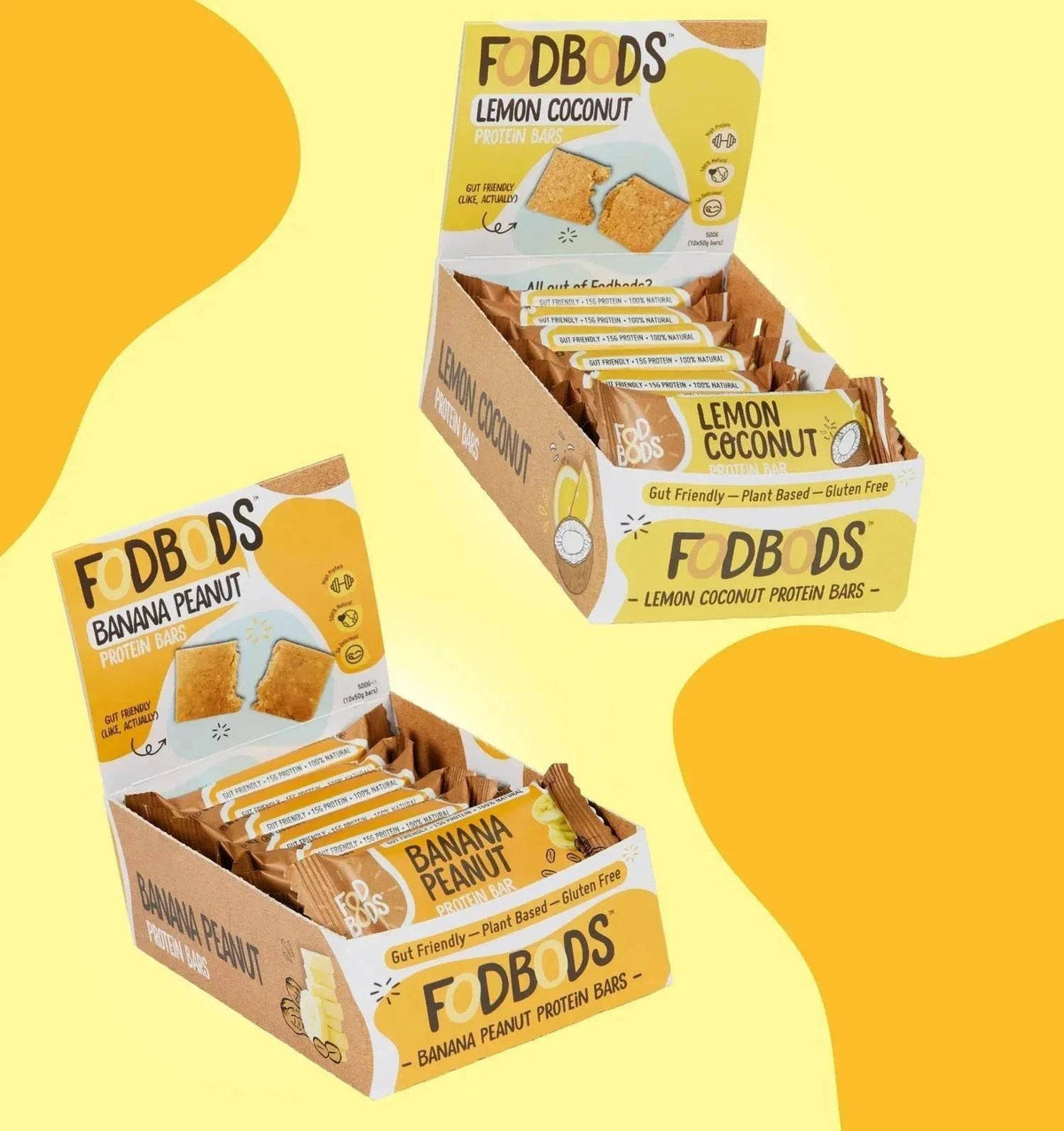 Fodbods - The Big Double Protein Bundle (Lemon Coconut and Banana Peanut)