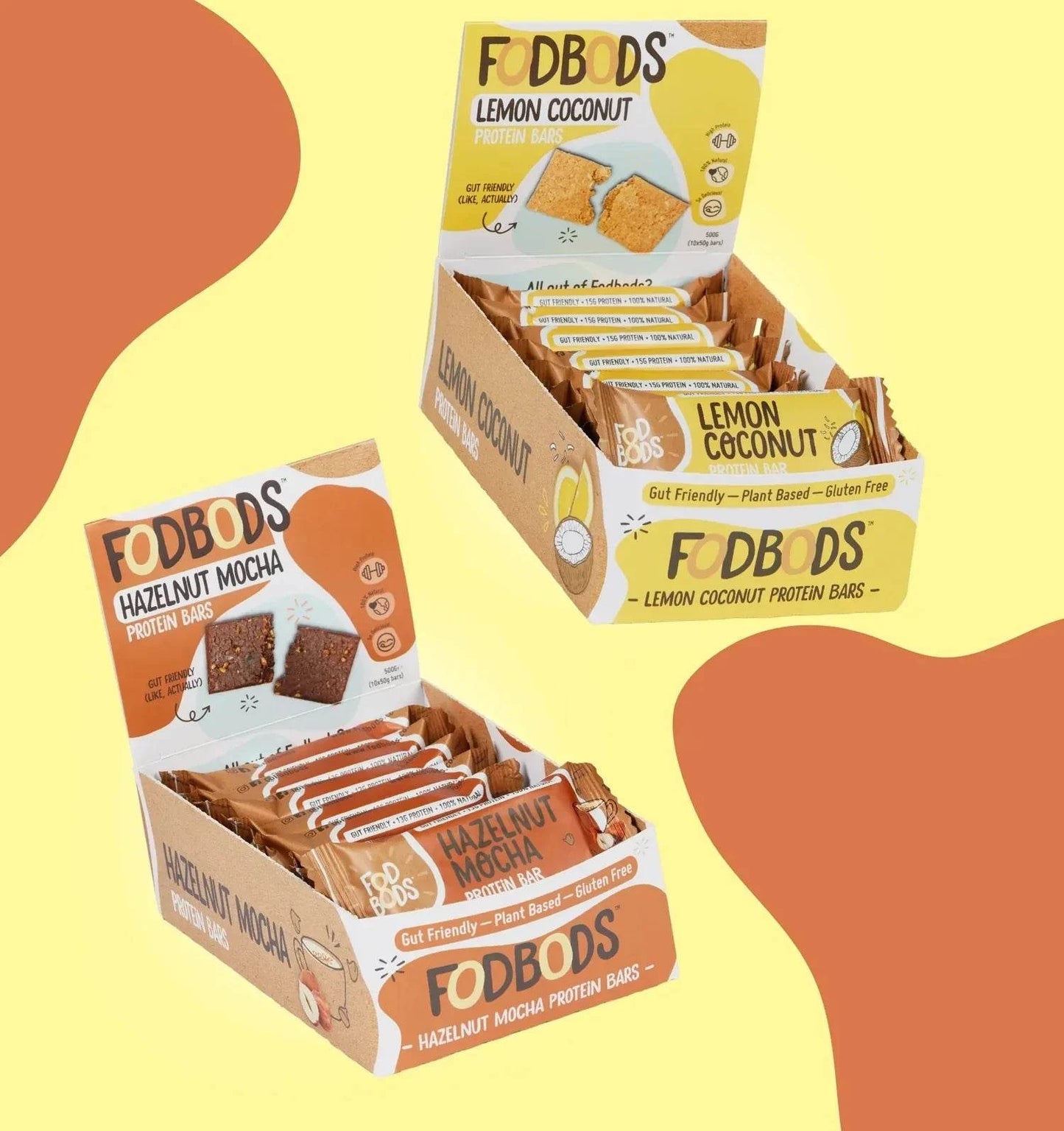 Fodbods - The Big Double Protein Bundle (Hazelnut Mocha and Lemon Coconut)