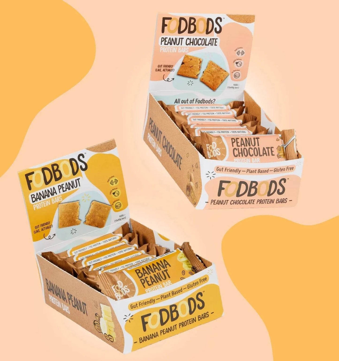 Fodbods - The Big Double Protein Bundle (Banana Peanut and Peanut Choc)
