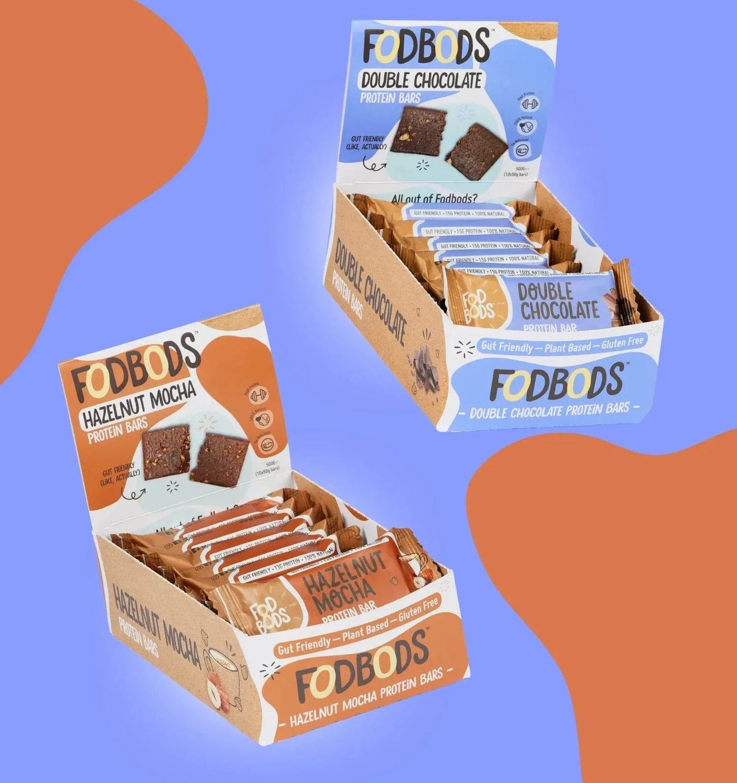 Fodbods - The Big Double Protein Bundle (Hazelnut Mocha and Double Choc)