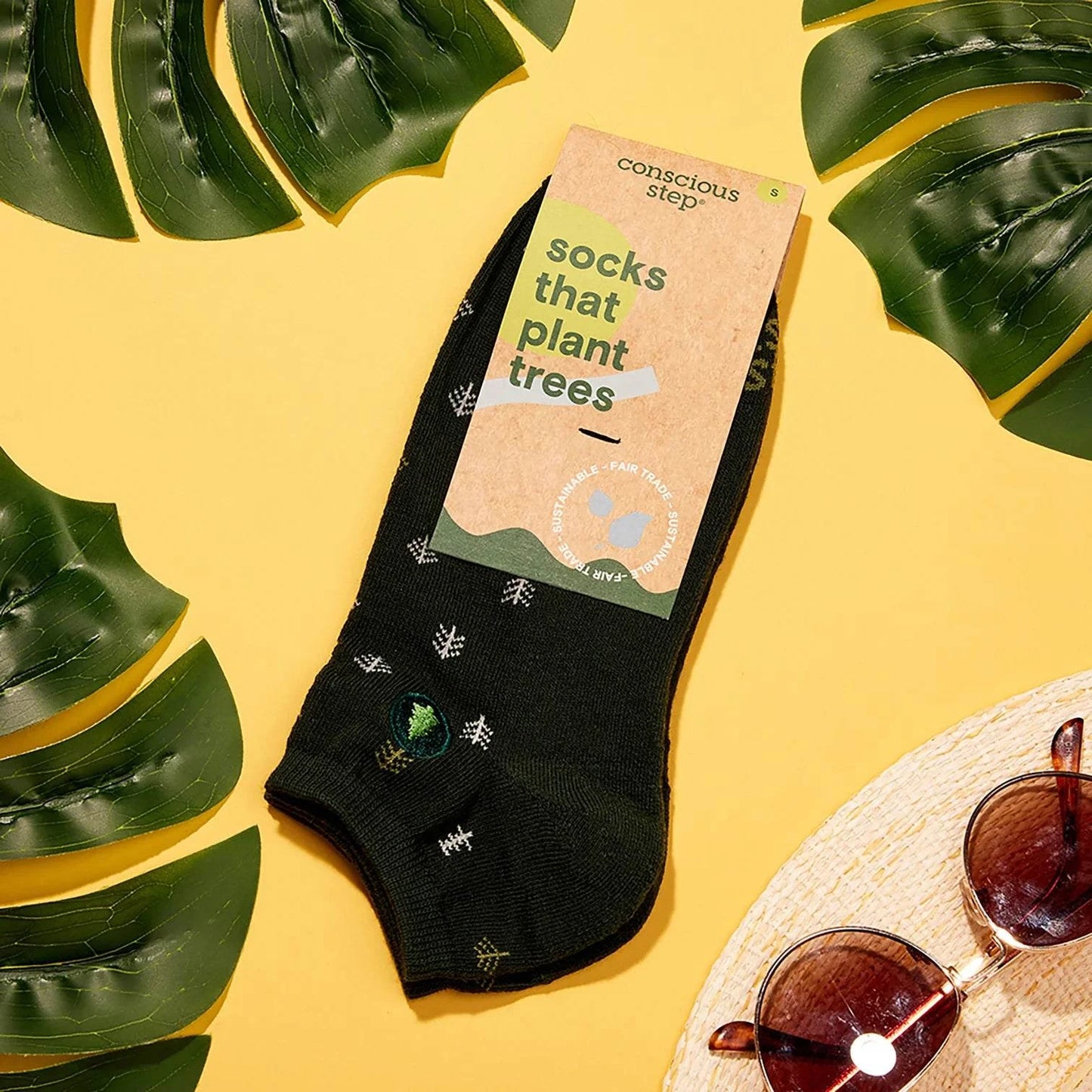 Conscious Step - Pair: Socks that plant trees (pine) (ankle)