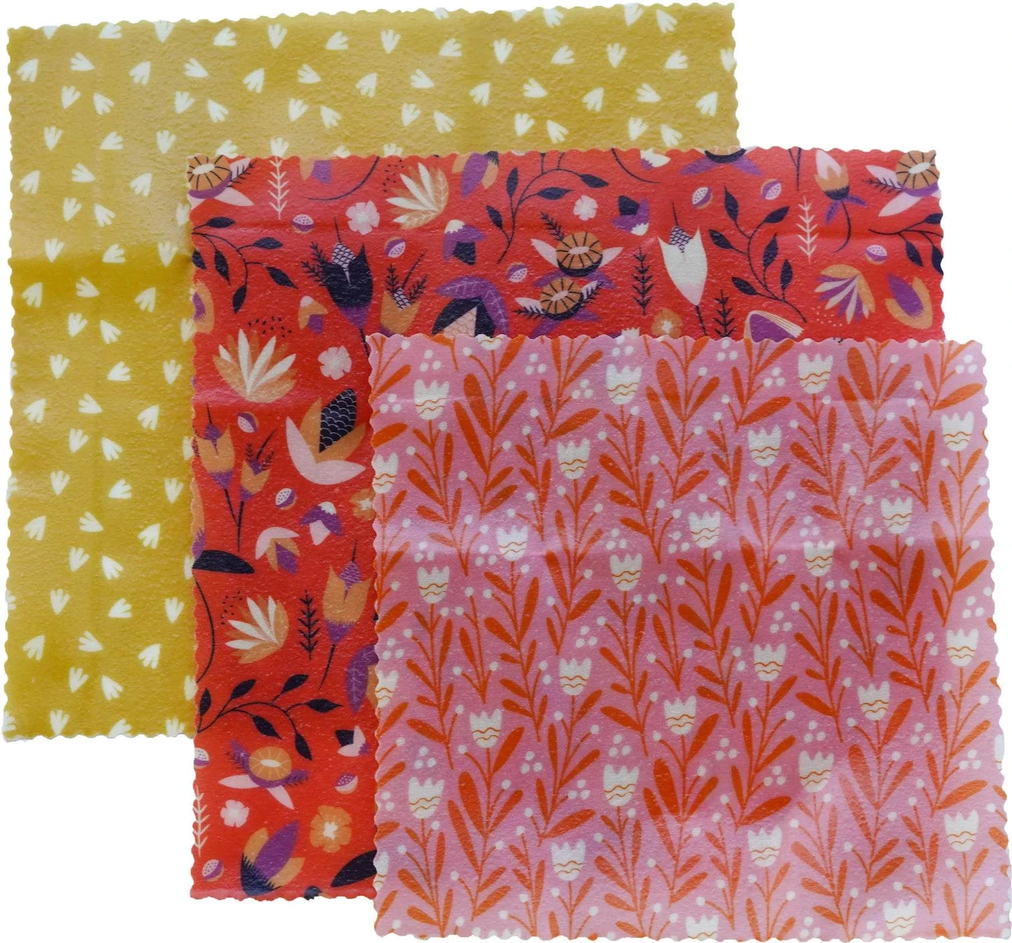 Apiary Made - Cheese and Small Goods Beeswax Wraps: Three Pack