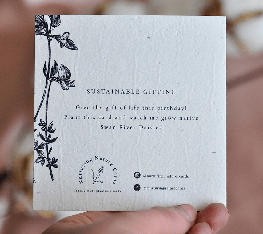 Flora Happy Birthday Plantable Greeting Card