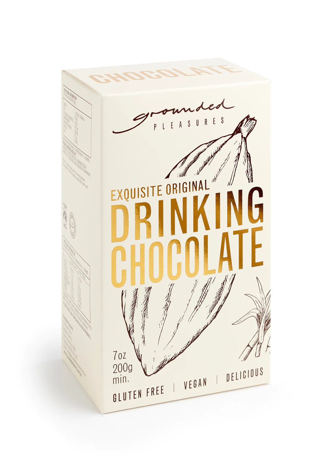Grounded Pleasures - Exquisite Original Drinking ChocolateOne of the most pure and sumptuous chocolate experiences you can find. Sourced from the best cocoa growing regions, it exhibits all the hallmarks of superb ForasteroGrounded Pleasures