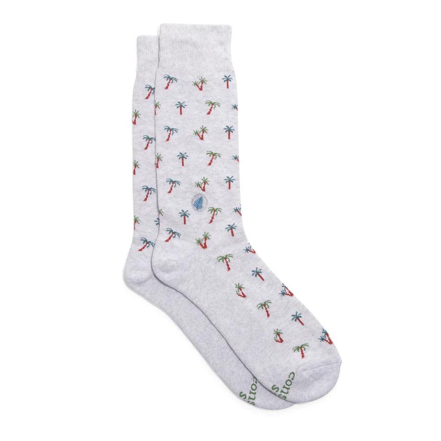 Conscious Step socks protecting tropical rainforests, Fairtrade organic cotton, sustainable gift.