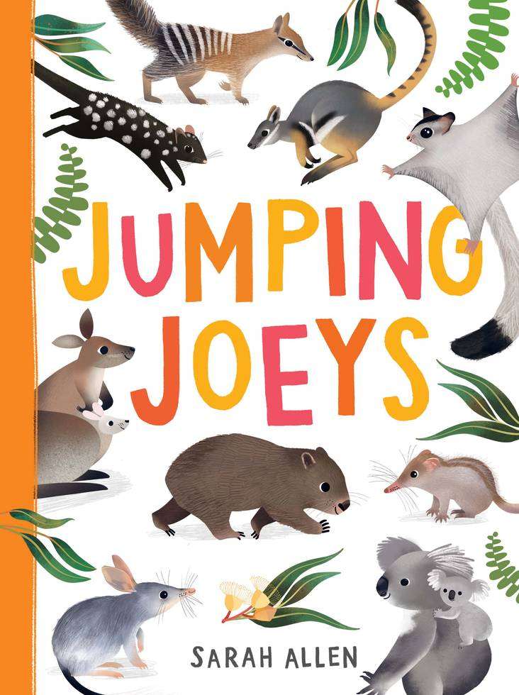 Jumping Joeys children's book by Sarah Allen with illustrations of Australian marsupials.