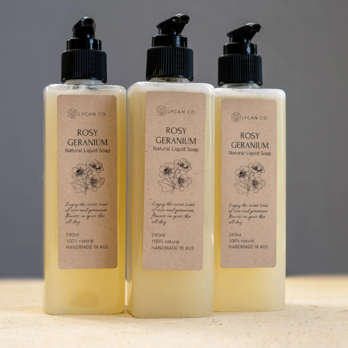 Lycan Co - Rosy Geranium Liquid Soap
