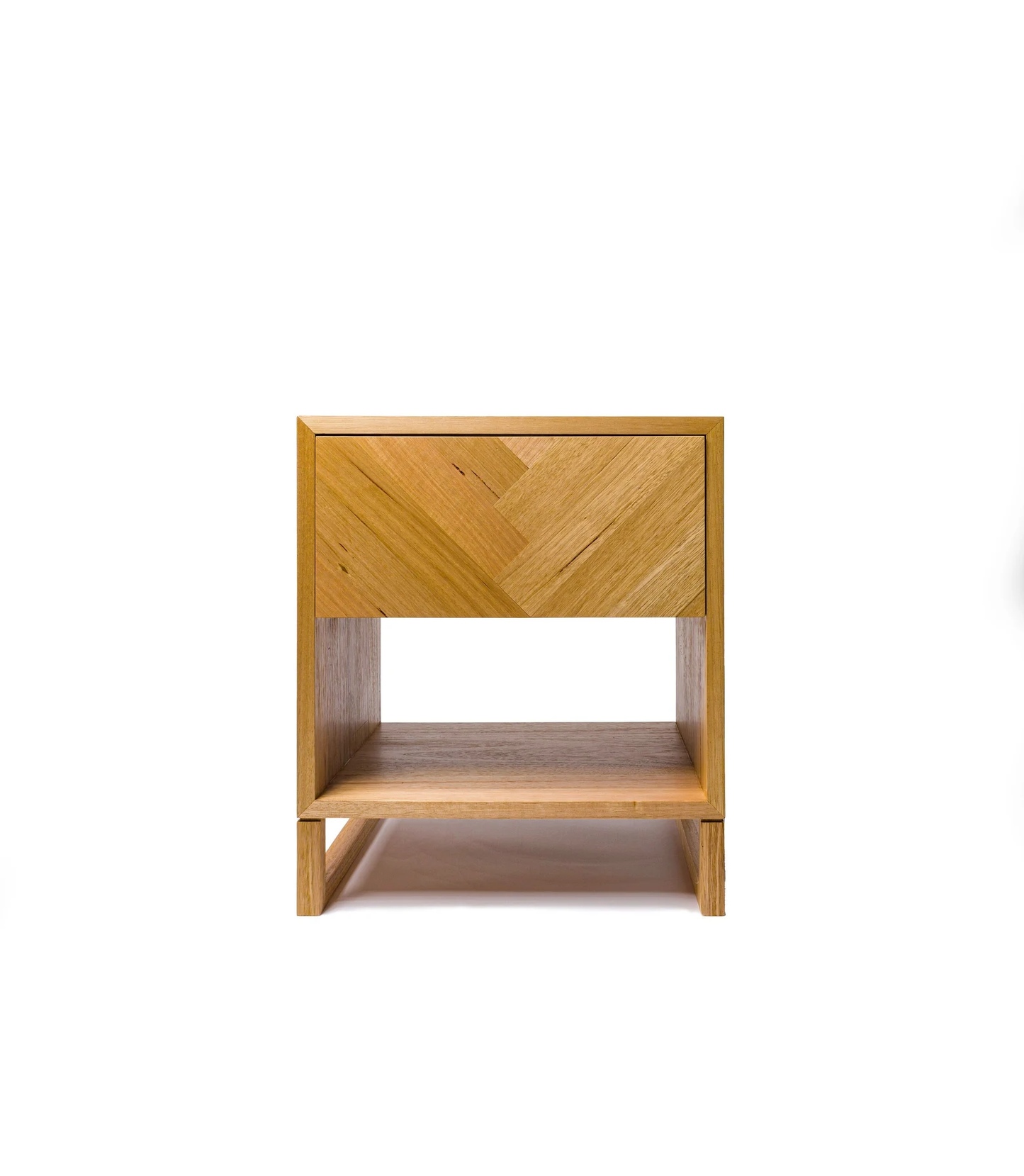 VividdDesign - Solid Timber Herringbone Bedside Table