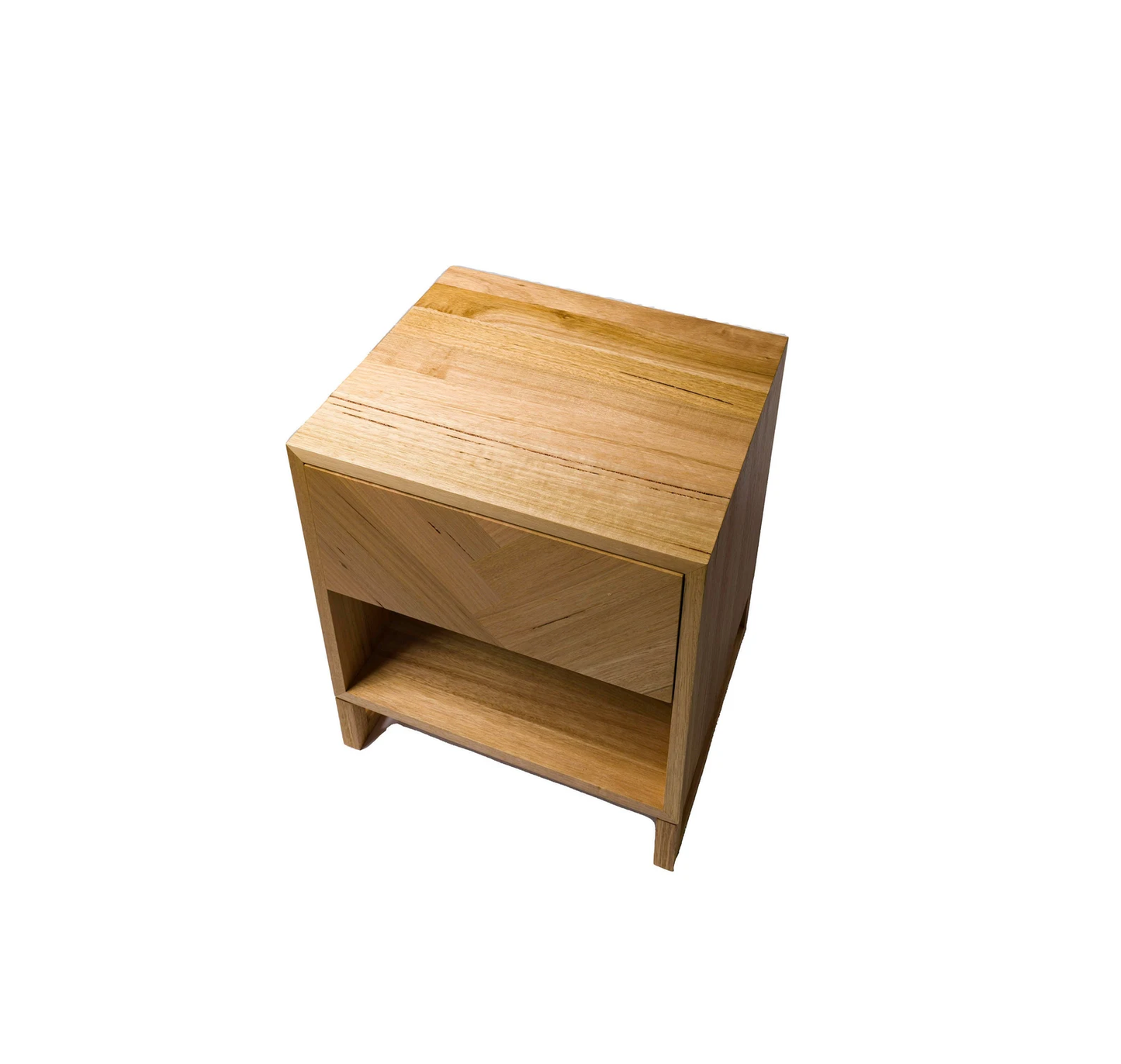 VividdDesign - Solid Timber Herringbone Bedside Table