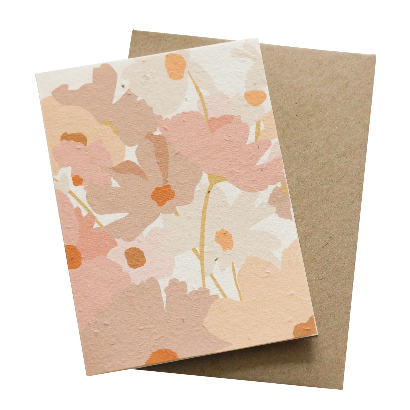 Petal - Posey Plantable Card with floral design on recycled, seeded paper, includes envelope.