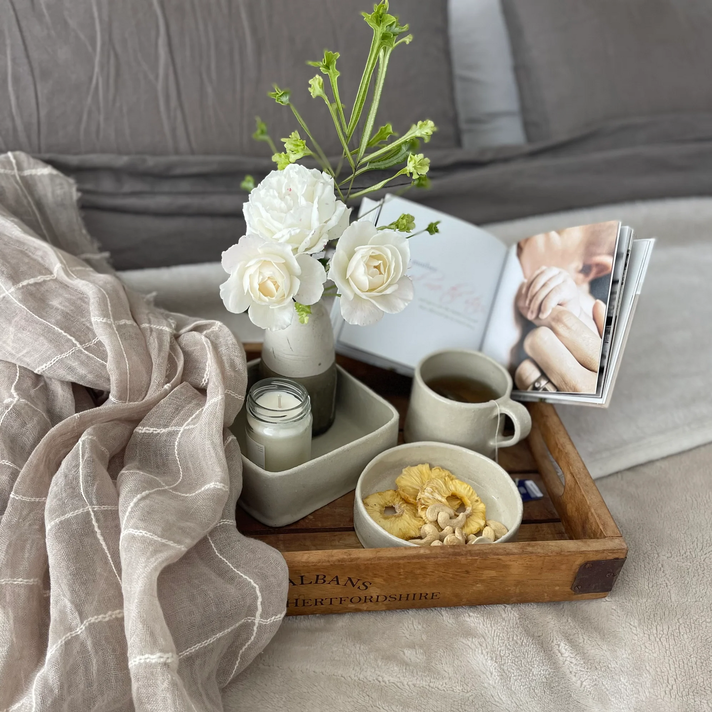 Organic India - Tulsi SleepTulsi and anti-stress herbs Gotu Kola, Ashwagandha and Shankpushpi are blended with Chamomile, Cardamom and Peppermint for a delicious herbal infusion that soothes rOrganic India