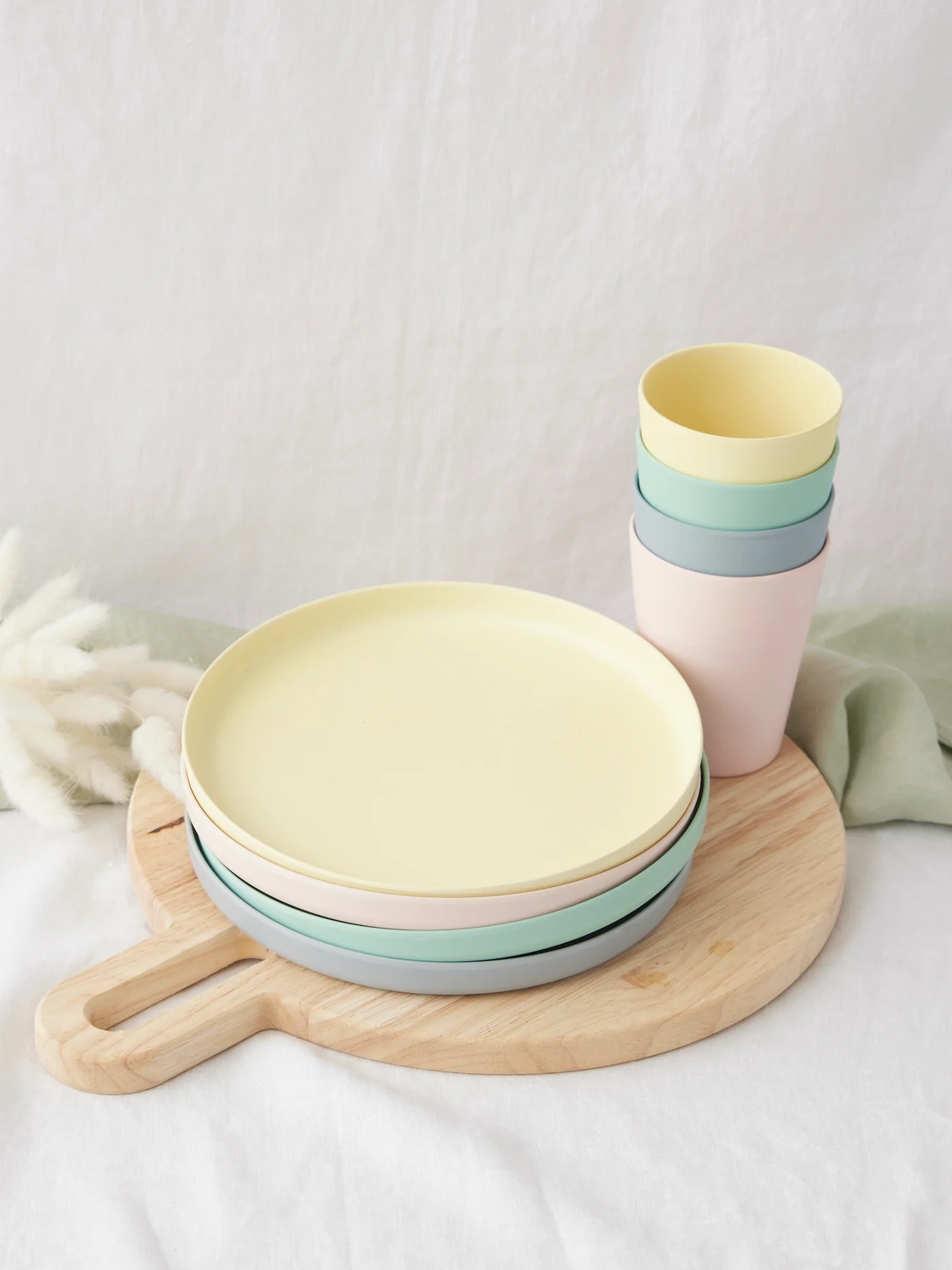 The Conscious Store - Children's Bamboo Cups (Set of 4 colours)