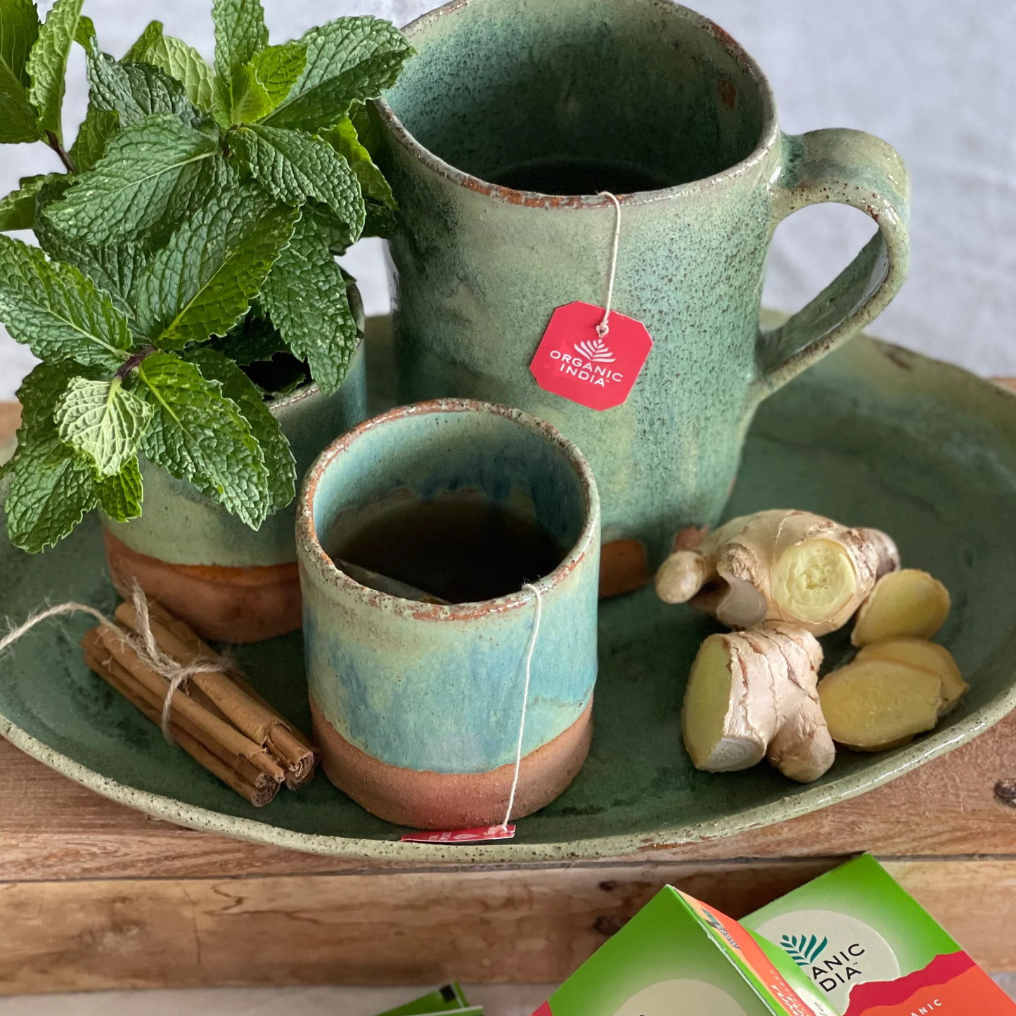Organic India - Tulsi TummyTulsi's potent restorative powers are blended with Ginger, Cinnamon and other calming digestive herbs to provide effective digestive support. Delicious, soothing andOrganic India