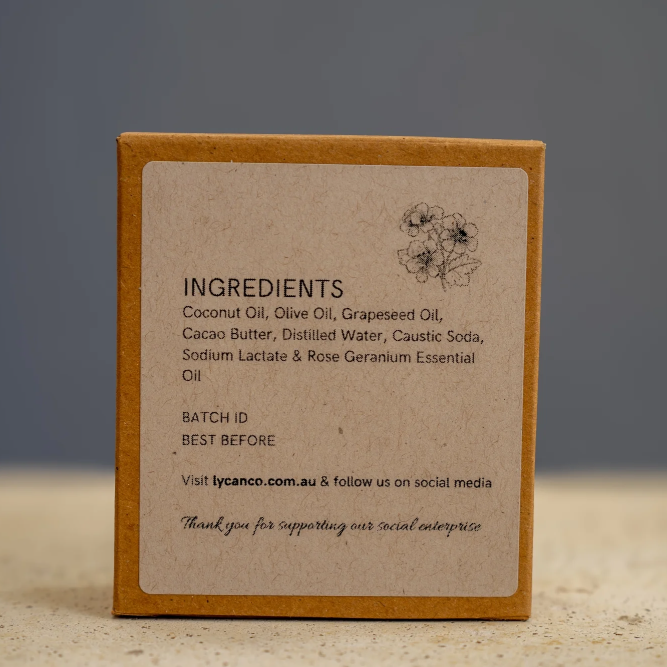 Lycan Co - Rosy Geranium Soap Bar
