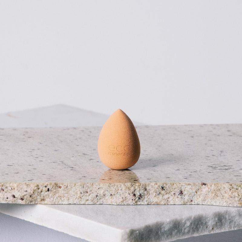 Eco Minerals Beauty Blender sponge for flawless liquid foundation application.