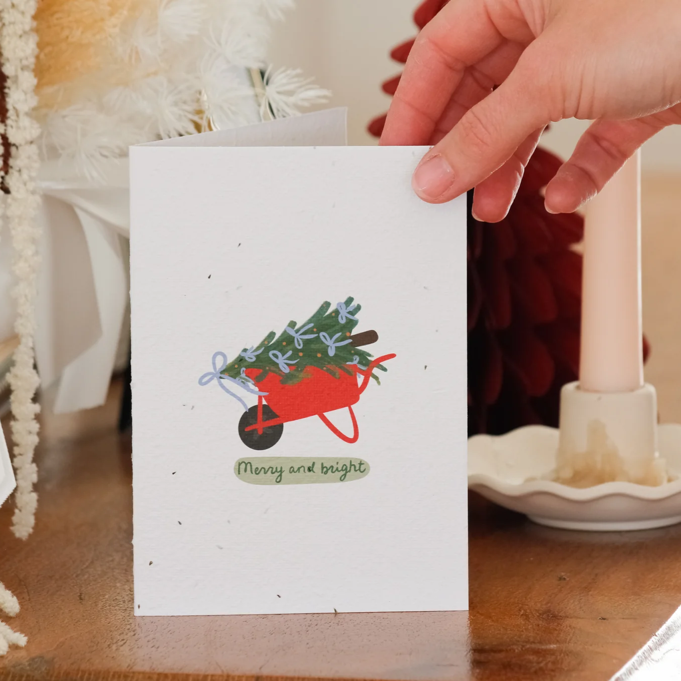 Hello Petal - Merry and Bright Plantable Card