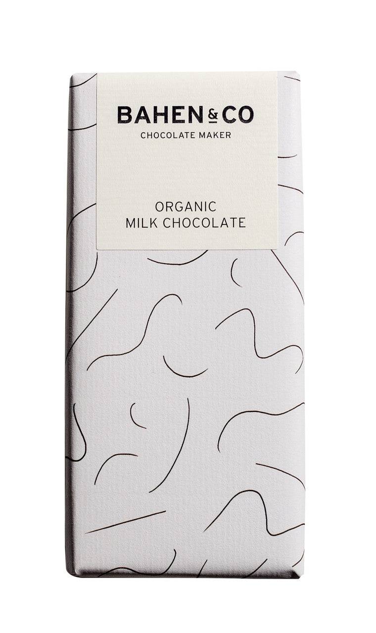 Bahen & Co Organic Milk Chocolate bar with creamy Madagascan cacao.
