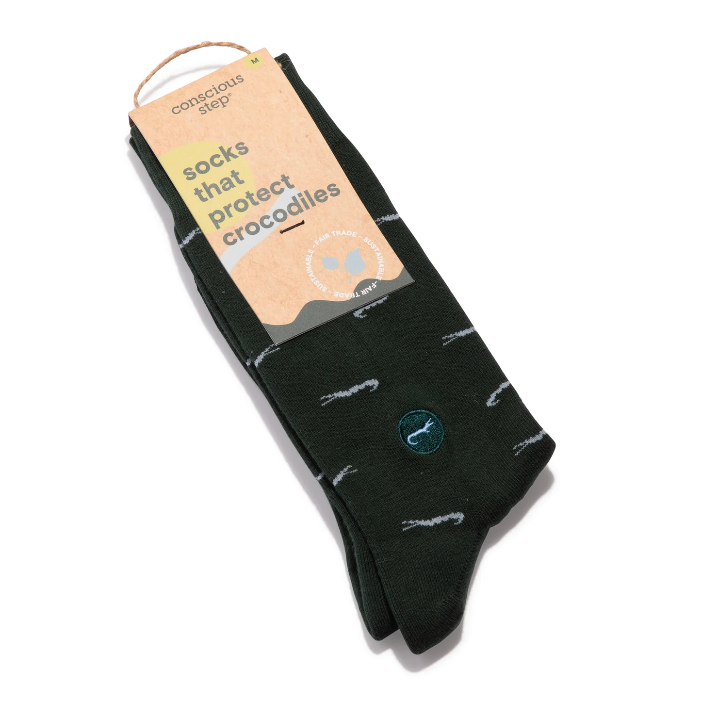 Conscious Step - Pair: Socks that protect crocodiles