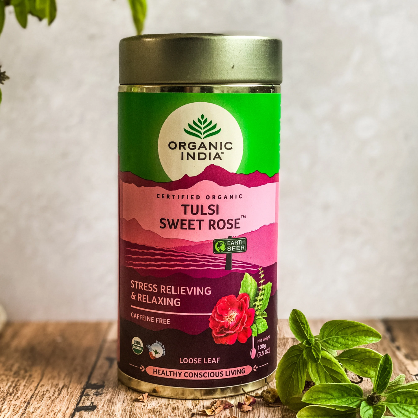 Organic India - Tulsi Sweet RoseTulsi Sweet Rose tea is unlike anything on the market: fragrant, tantalising, and deeply feminine. Organic India combed the world to find organic rose petals to creaOrganic India