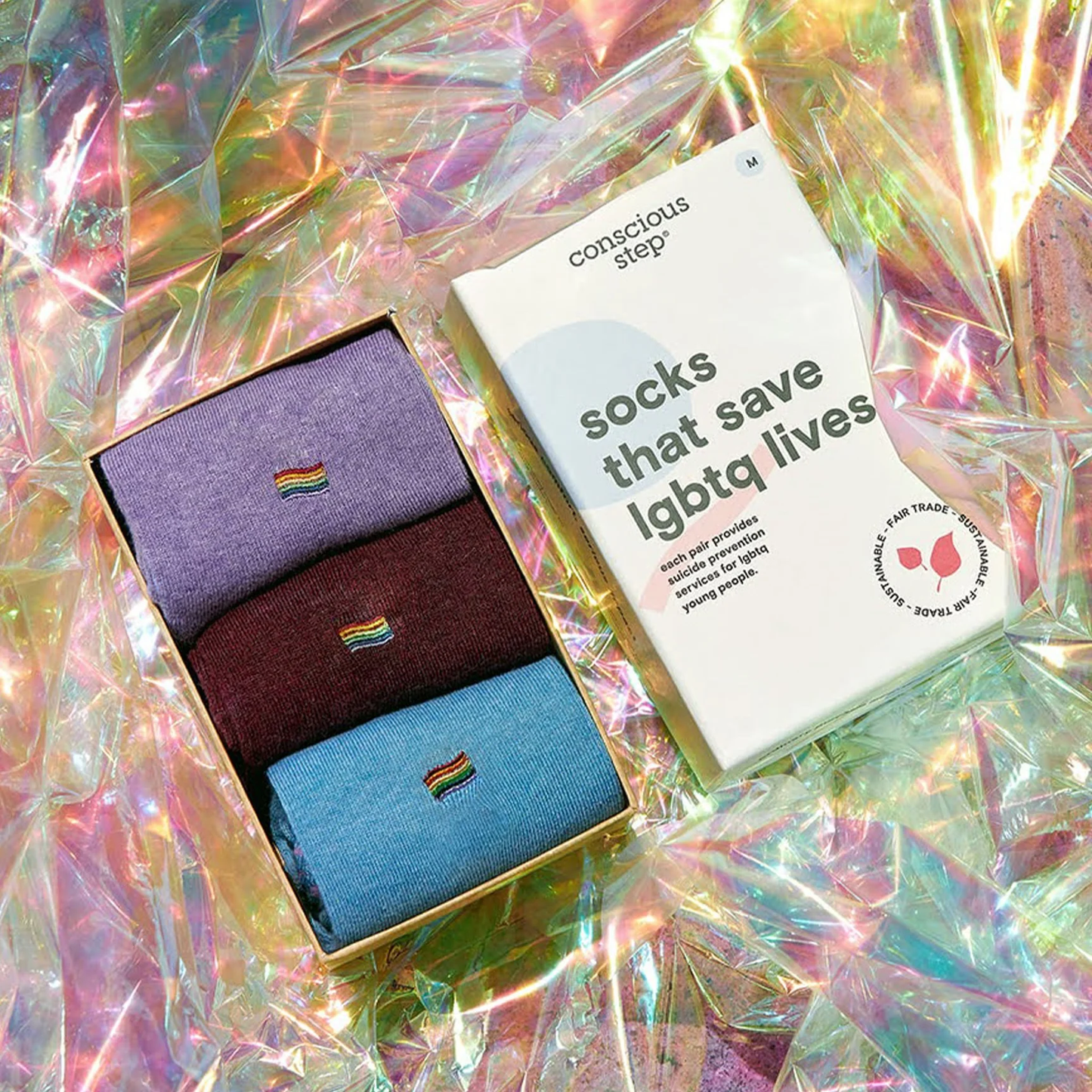 Conscious Step - Gift Box: Socks that save LBGTQ Lives