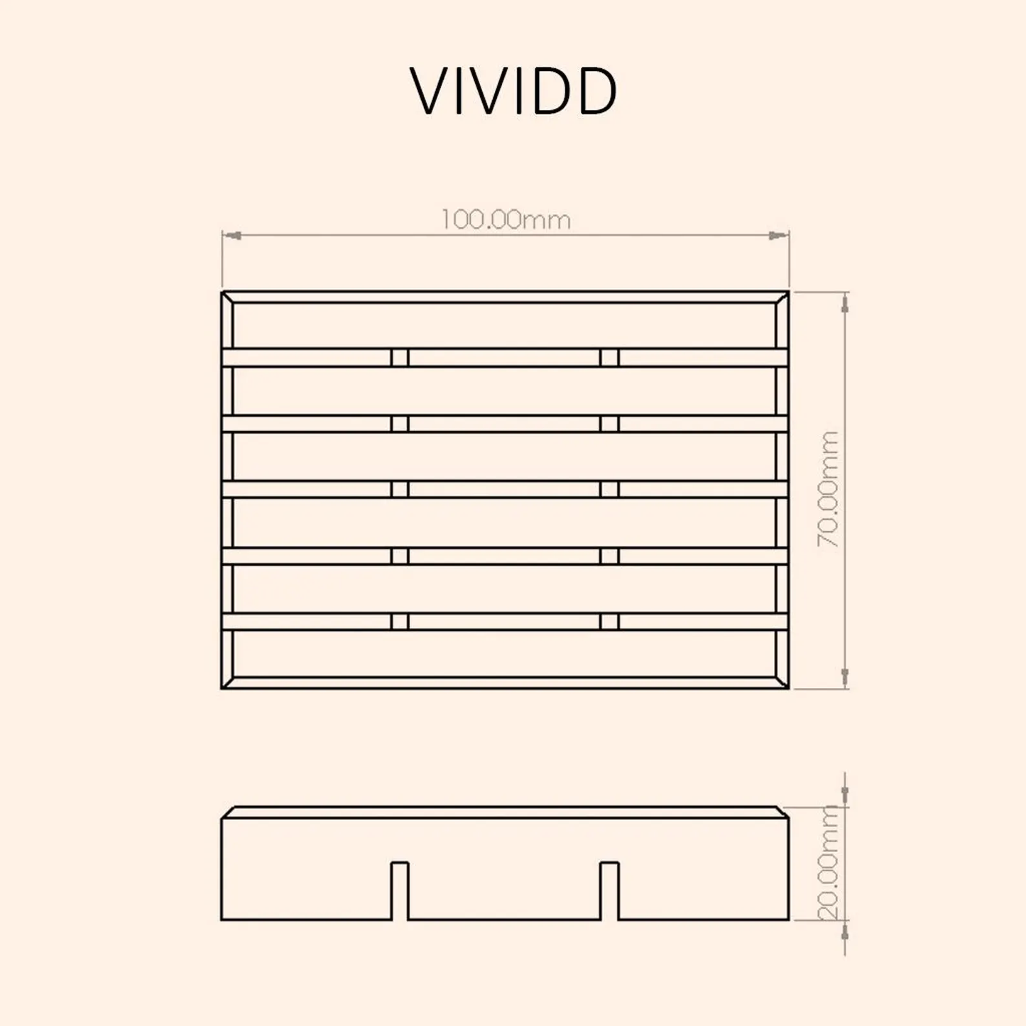 VividdDesign - HandMade Wooden Soap Dish