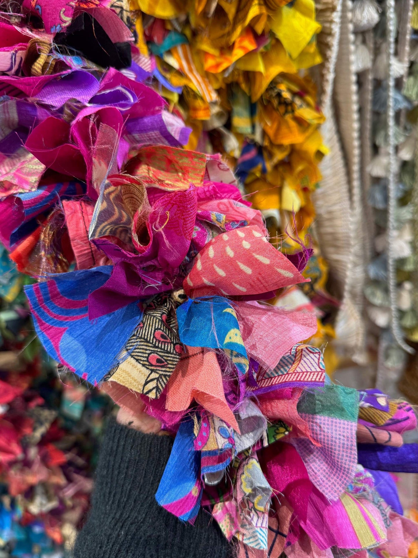 Recycled Sari Fabric Garlands