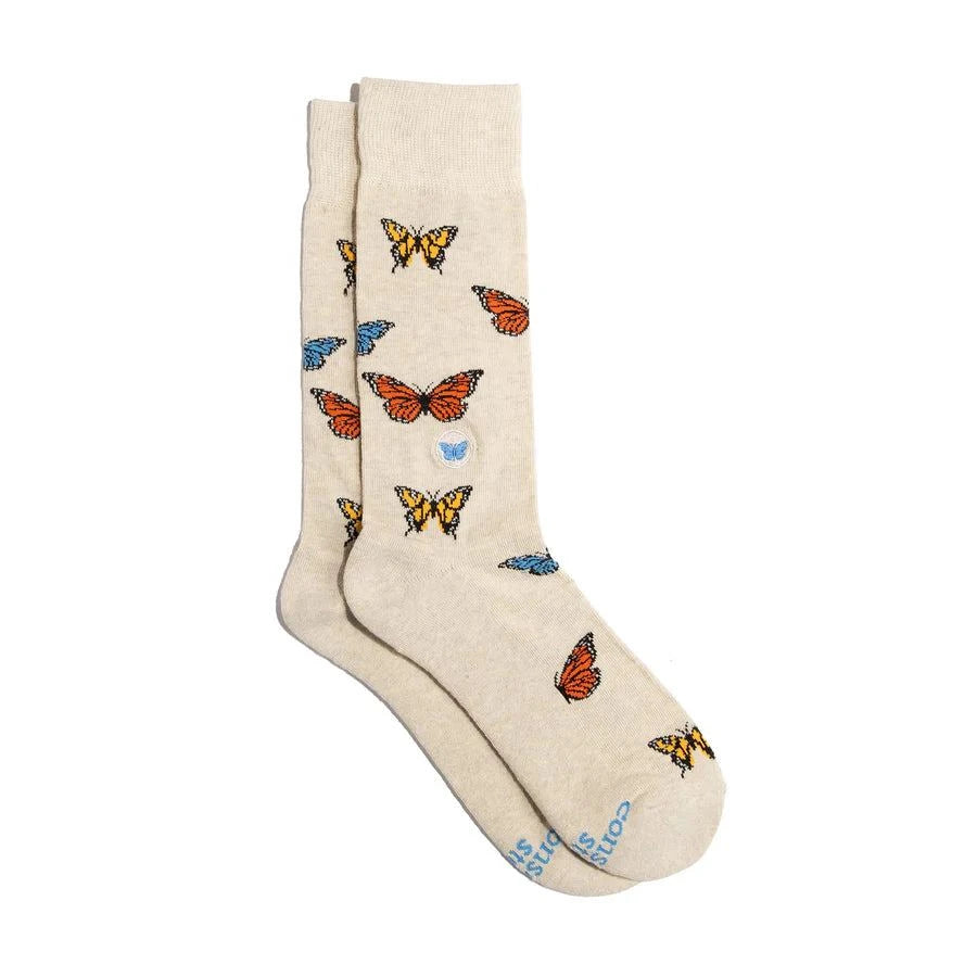 Conscious Step - Pair: Socks that protect Butterflies