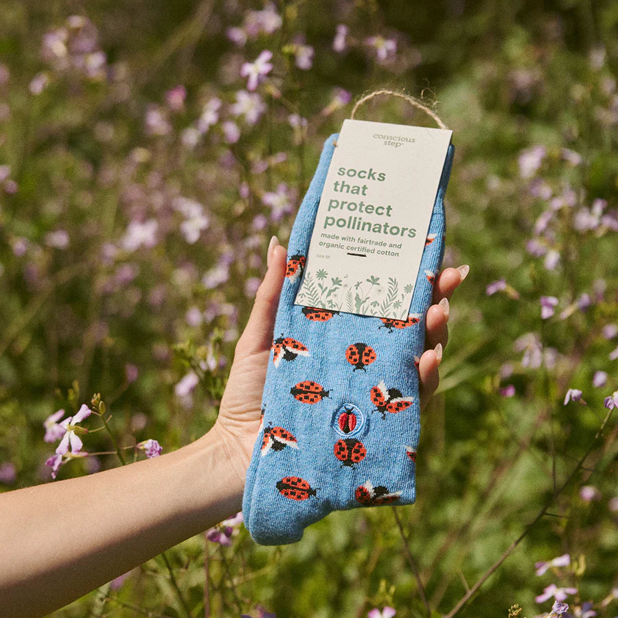 Conscious Step - Pair: Socks that protect Ladybirds