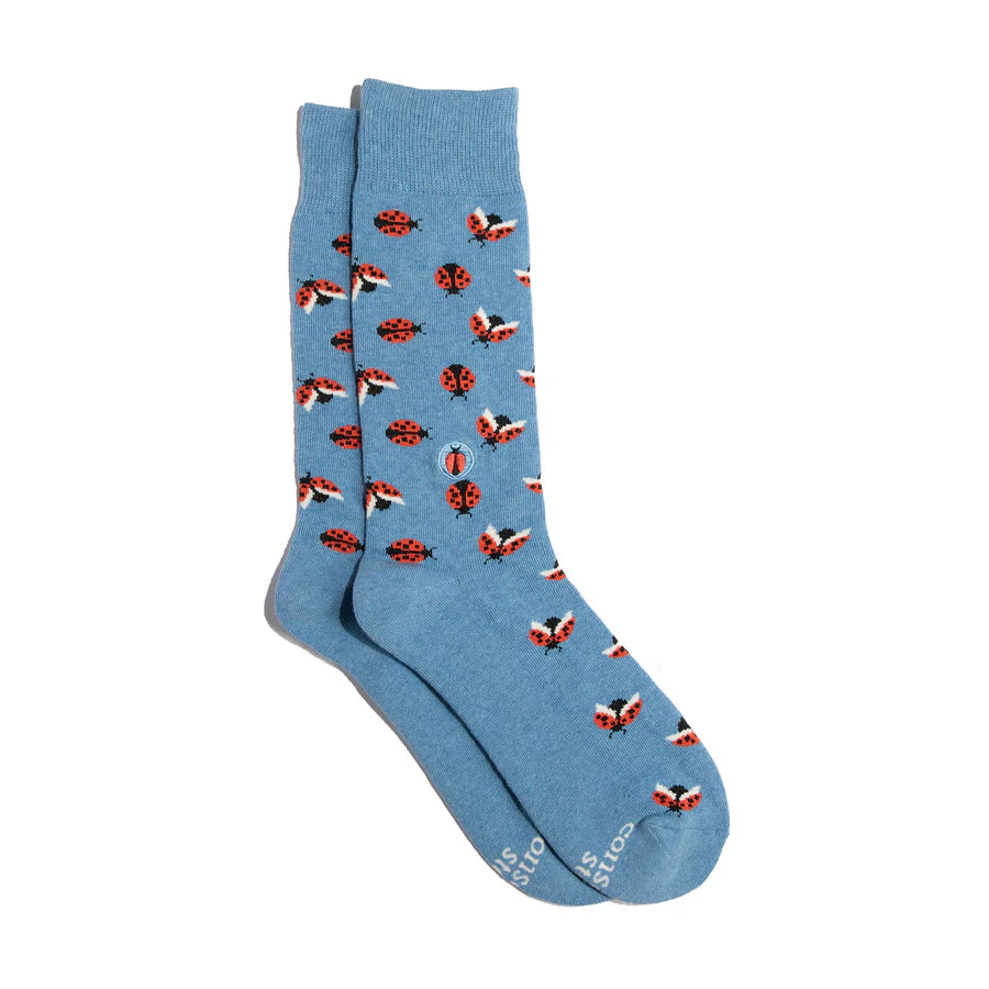 Conscious Step - Pair: Socks that protect Ladybirds