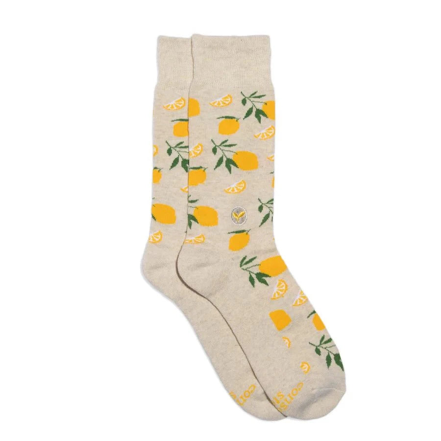 Conscious Step - Pair: Socks that plant trees (lemons)