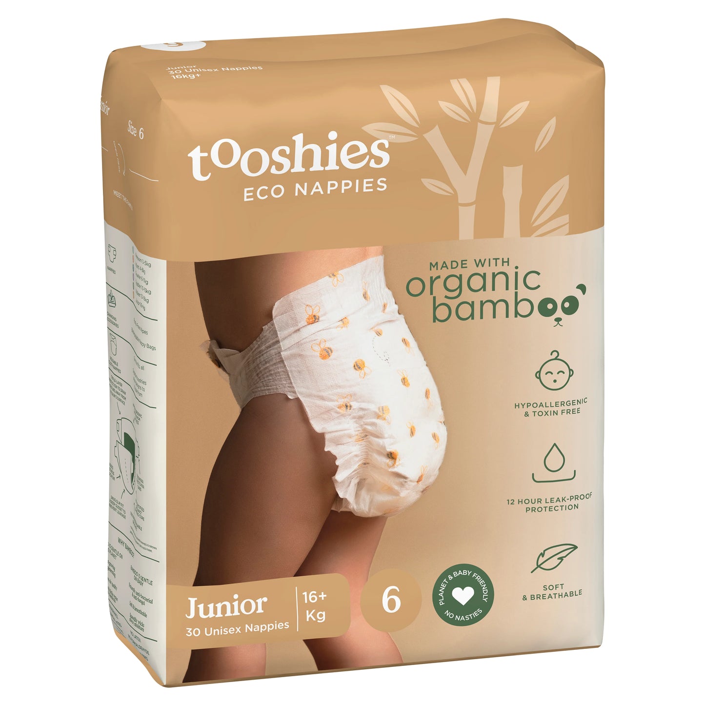 Tooshies - Disposable Nappies with Organic Bamboo