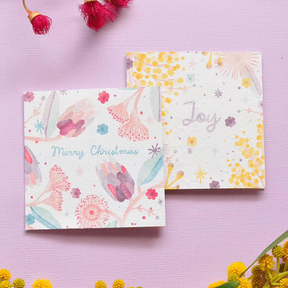 Nurturing Nature Cards - Mixed Christmas Aussie Natives | 6 Pack