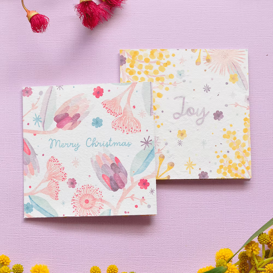Nurturing Nature Cards - Mixed Christmas Aussie Natives | 6 Pack