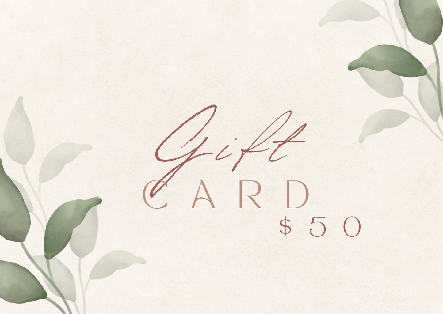 Gift Voucher - $50