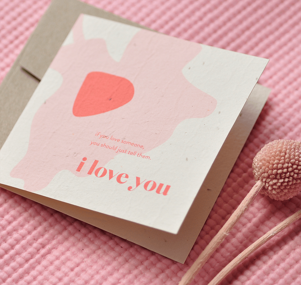 I Love You Plantable Greeting Card
