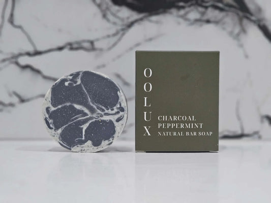 OOLUX - Olive Oil Natural Bar Soap (Peppermint Charcoal)