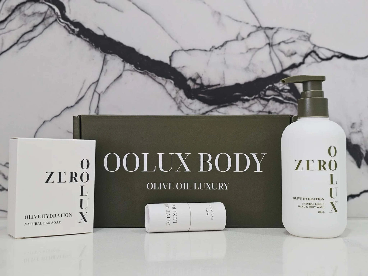 OOLUX - Olive Oil Hydration Trio, Zero Fragrance Bundle